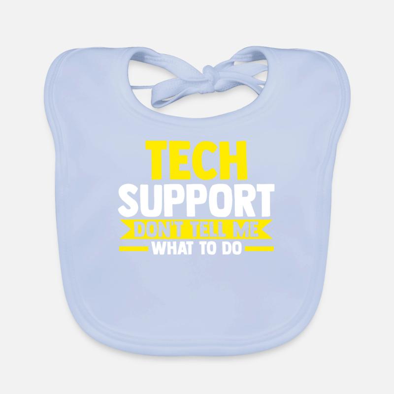 Support technique Geek IT Gift Bavoir bio Bébé