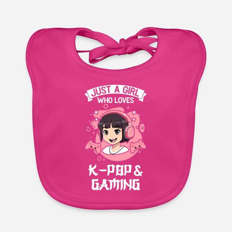 K-Pop-K-Pop-Merch K-Pop-Waren Geschenk - Baby Bio-Lätzchen - Fuchsia