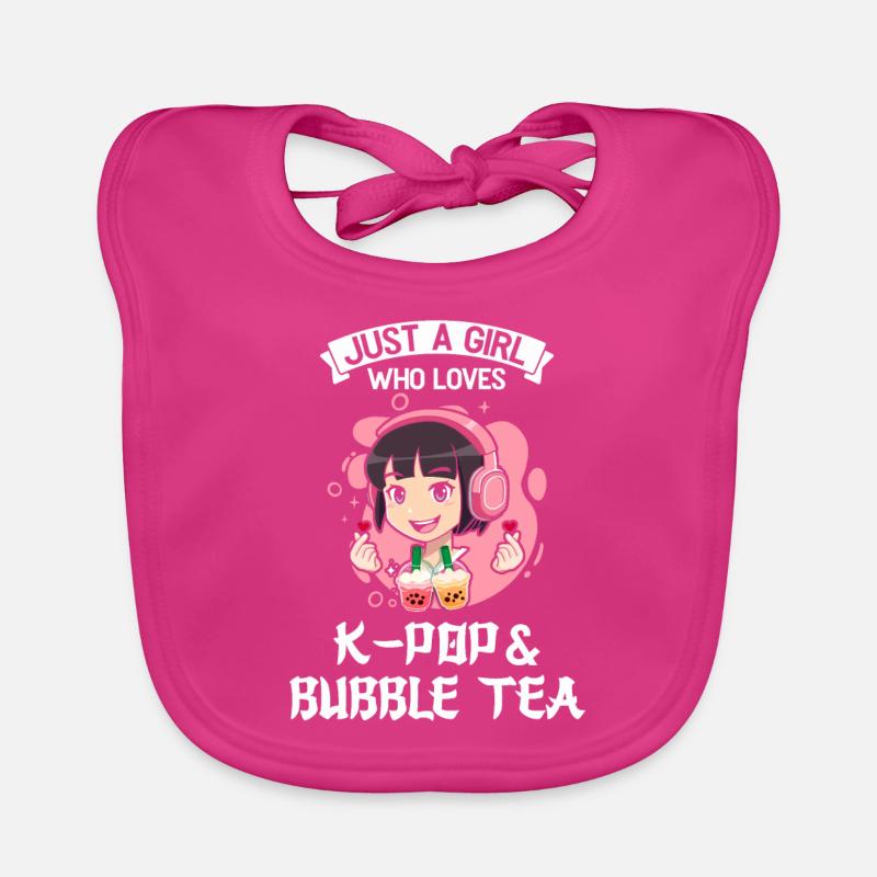 K-Pop-K-Pop-Merch K-Pop-Waren Geschenk - Baby Bio-Lätzchen - Fuchsia