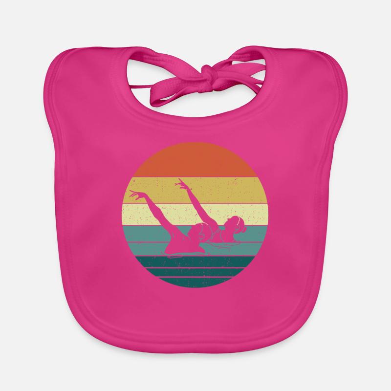 Natation synchronisée Bavoir bio Bébé