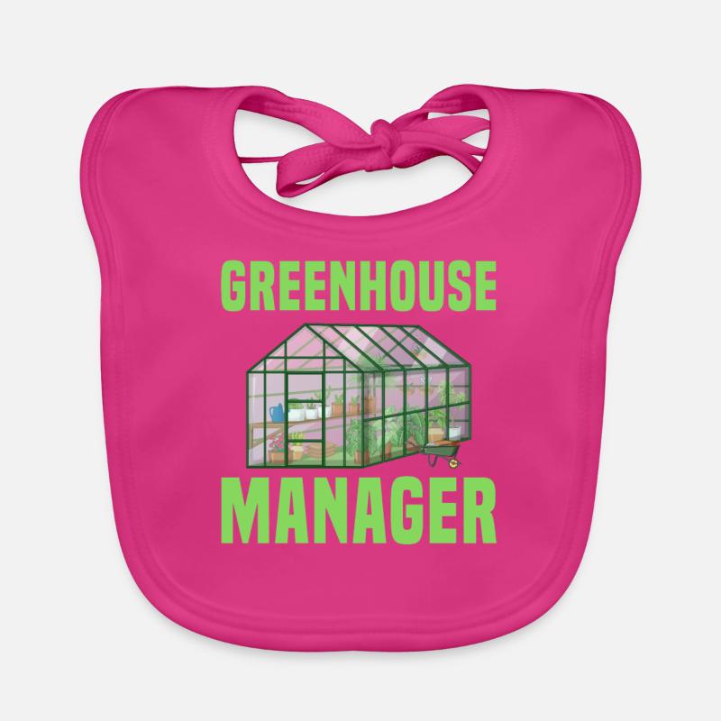 Gewächshaus Manager - Baby Bio-Lätzchen - Fuchsia
