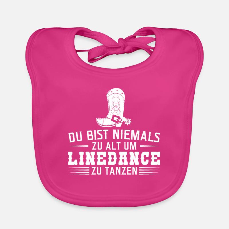 Linedance Linedancer Tänzer Geschenk Baby Bio-Lätzchen