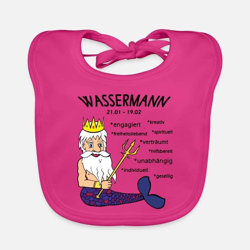 Sternzeichen Wassermann Baby Bio-Lätzchen