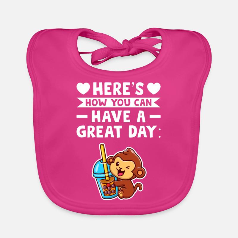 Bubble Tea Bubble Tea Fan Articles Bubble Organic Baby Bibs