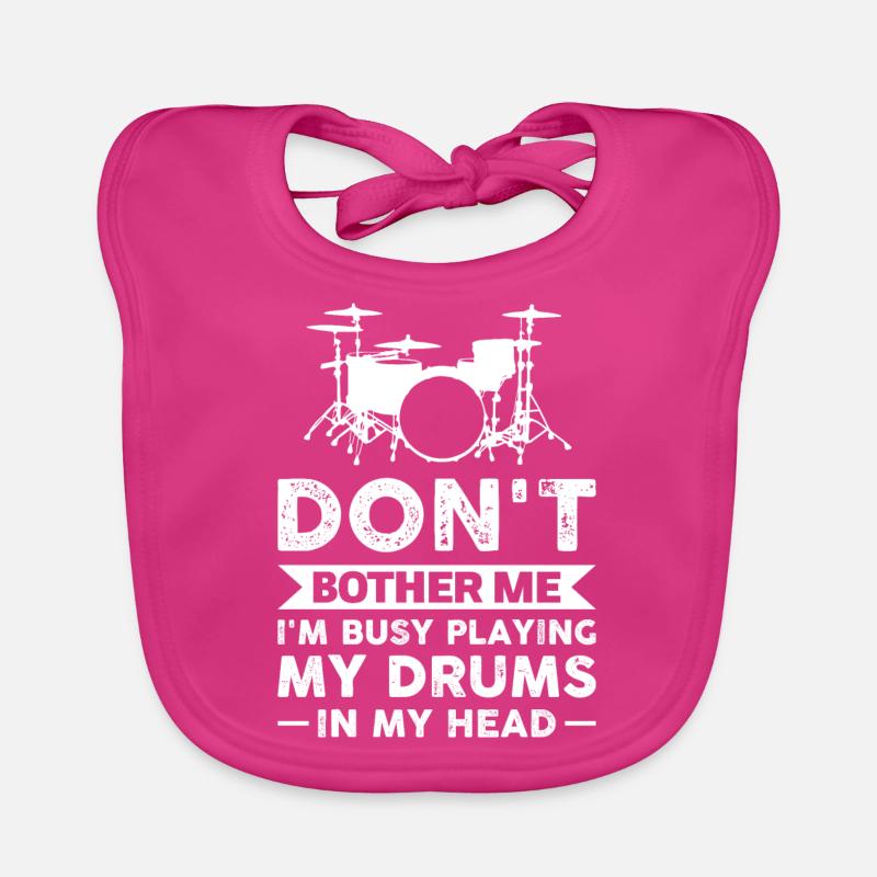 Drumming Drums Playing drums Organic Baby Bibs