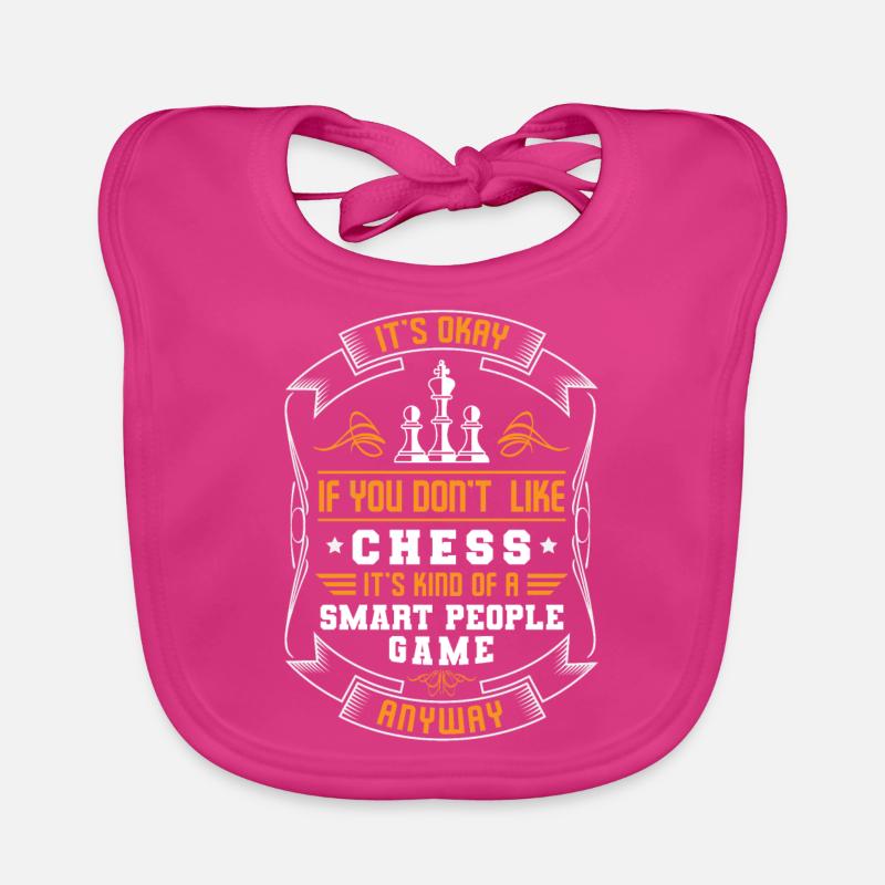 Chess Player Smart Peoples Game Baby Bio-Lätzchen