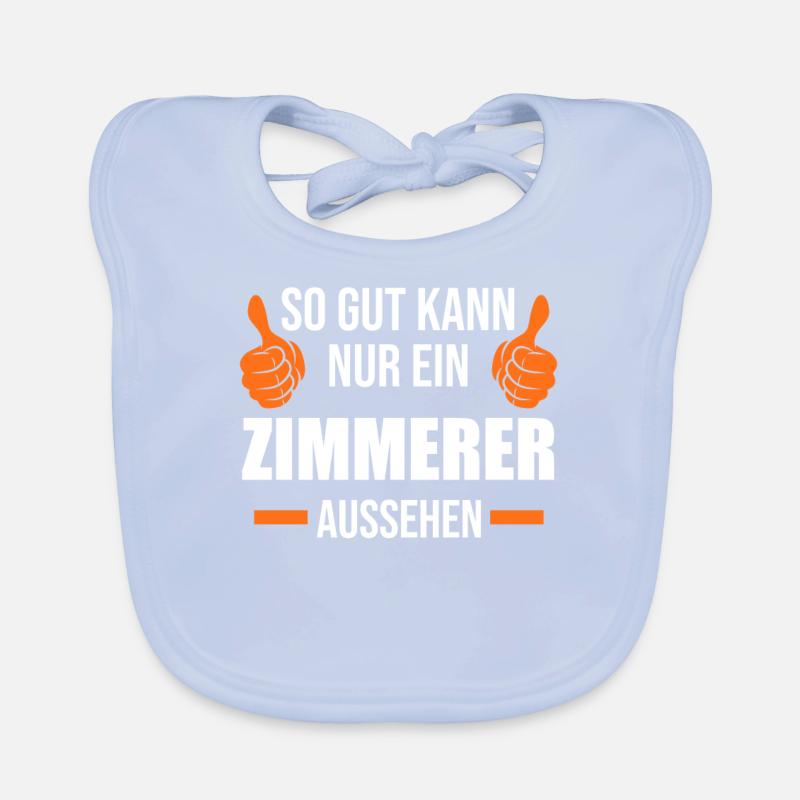 Zimmerer Beruf Zimmerei Geschenk Baby Bio-Lätzchen
