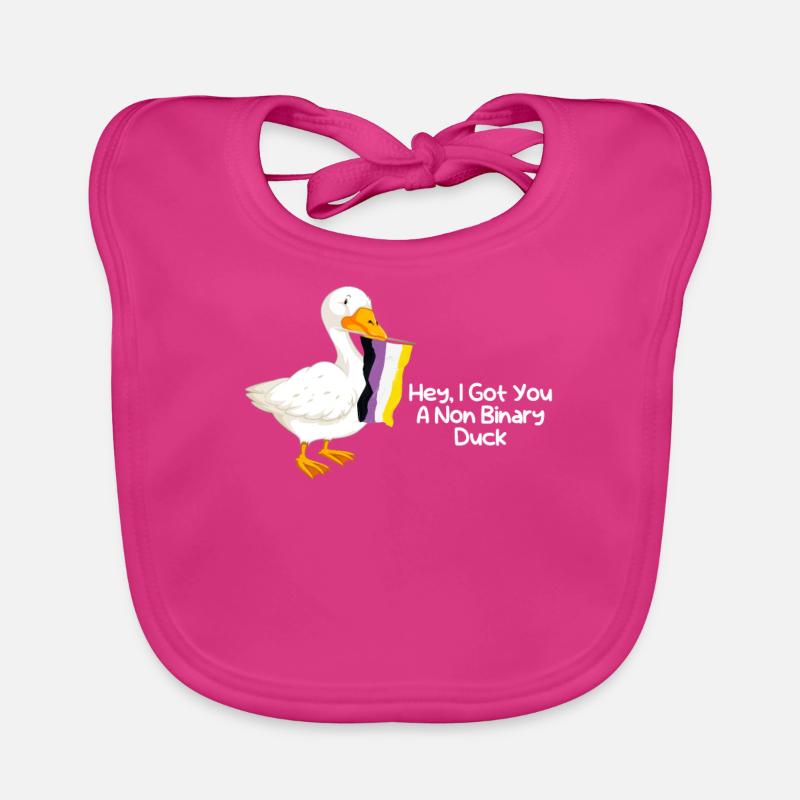 Non-binary non-binary flag LGBTQ gift Organic Baby Bibs