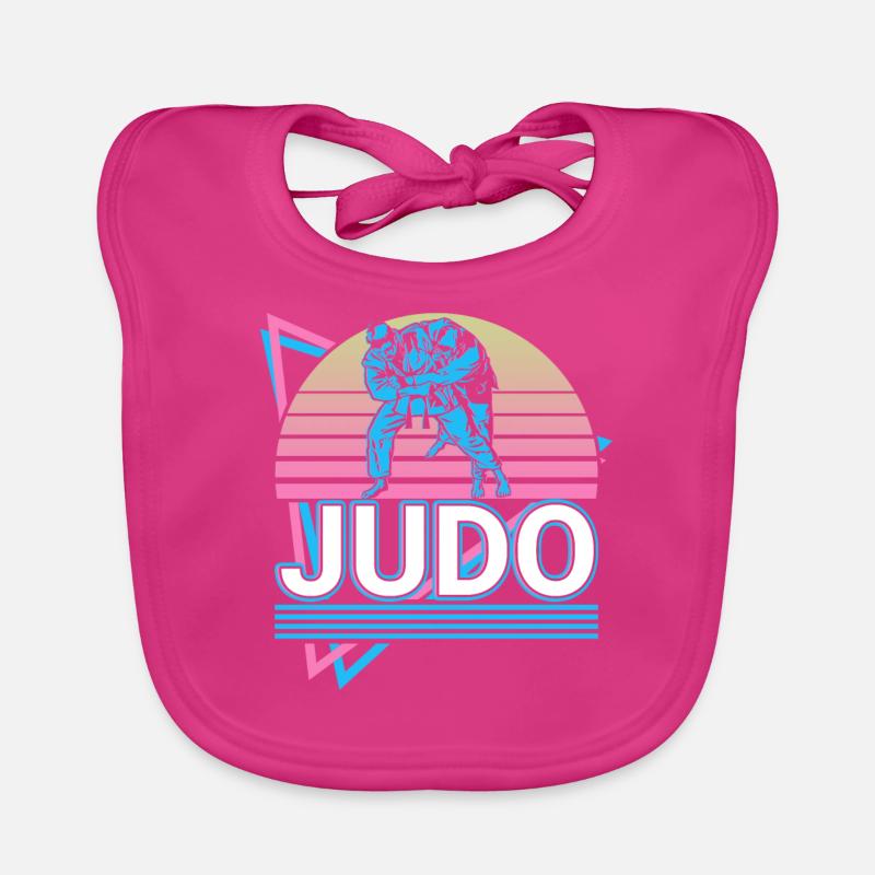 Judo Retro Geschenk Baby Bio-Lätzchen