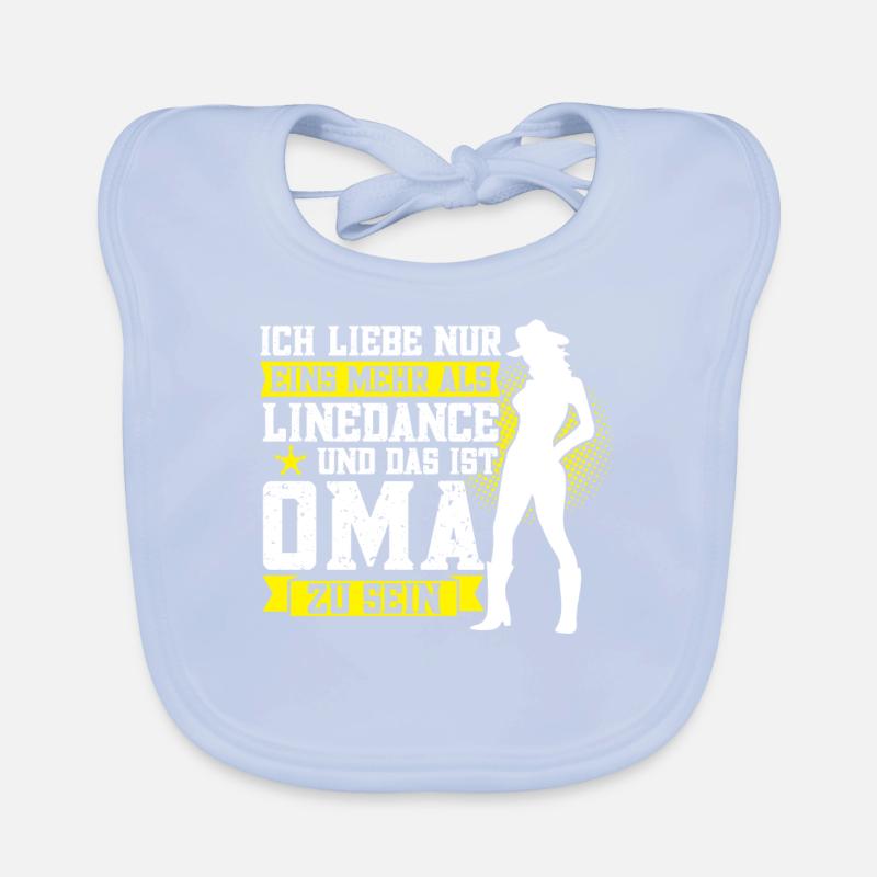 Linedance Oma Großmutter Geschenk Baby Bio-Lätzchen