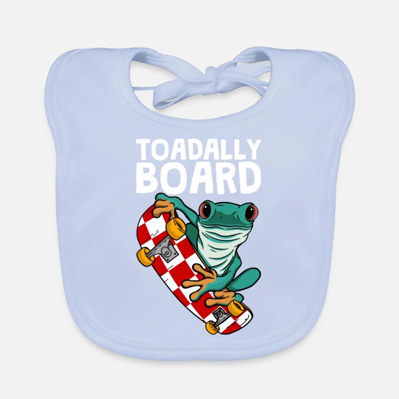 Frosch Skateboarding Skateboard Toadally Board Baby Bio-Lätzchen