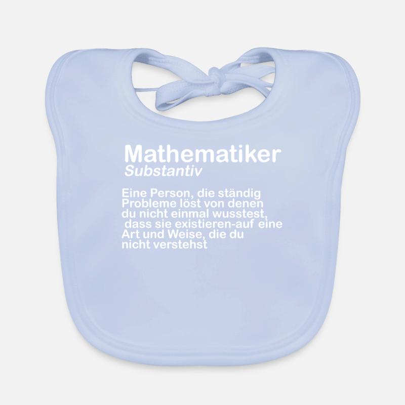 Mathematiker Definition Mathematik Geschenk Baby Bio-Lätzchen
