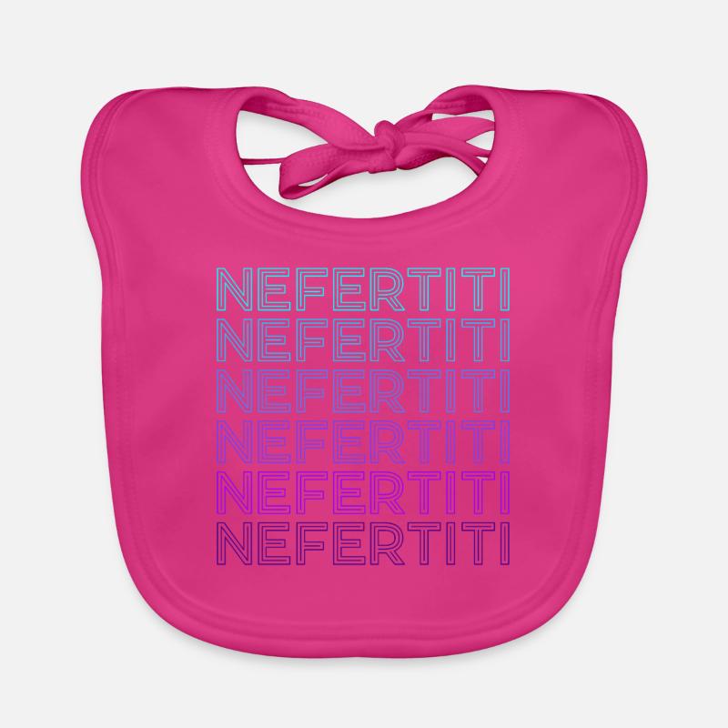Néfertiti Reine Égyptienne Egypte Ancienne Rétro Bavoir bio Bébé