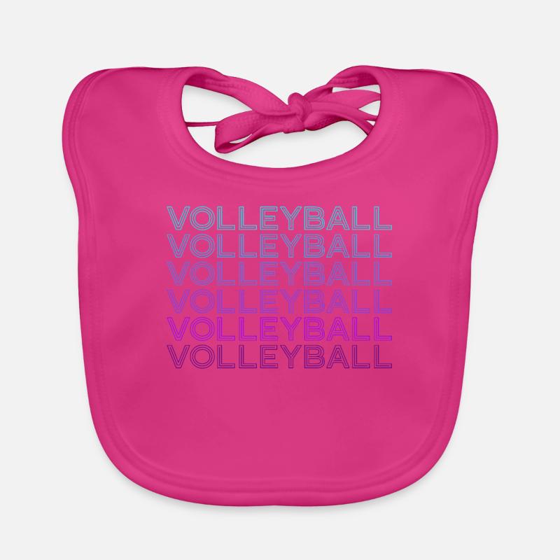 Volleyball player Team manager Coach Retr Organic Baby Bibs