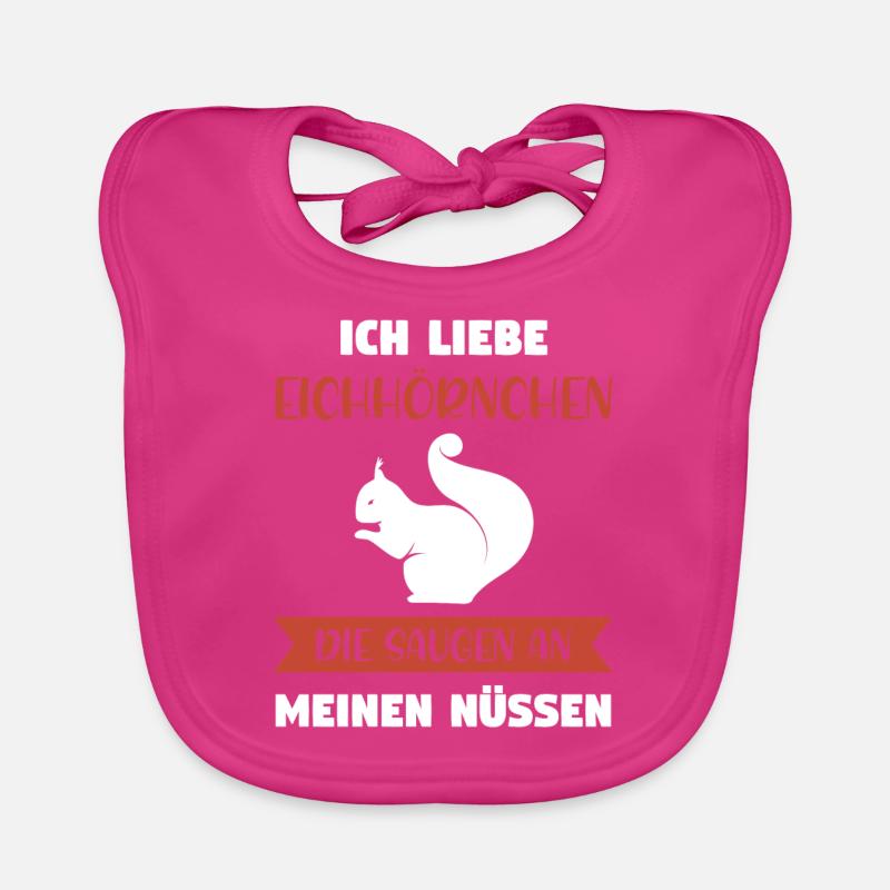 Eichhörnchen Tier Eichhörnchenliebhaber Geschenk Baby Bio-Lätzchen