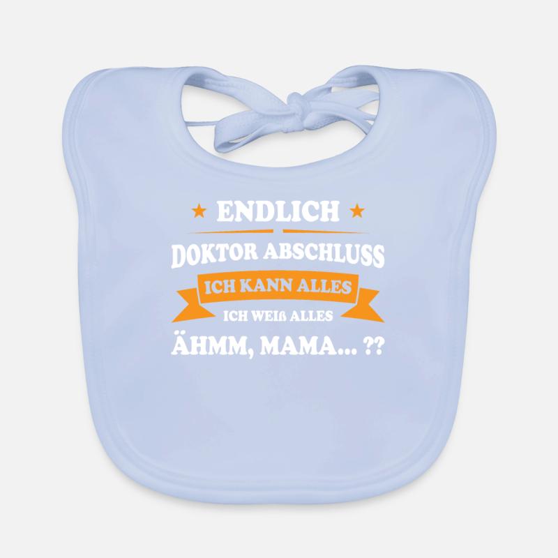 Doktor Abschluss Doktortitel Geschenk Baby Bio-Lätzchen
