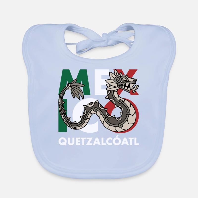 Quetzalcoatl Aztecs Maya Inca Toltec Gift Organic Baby Bibs