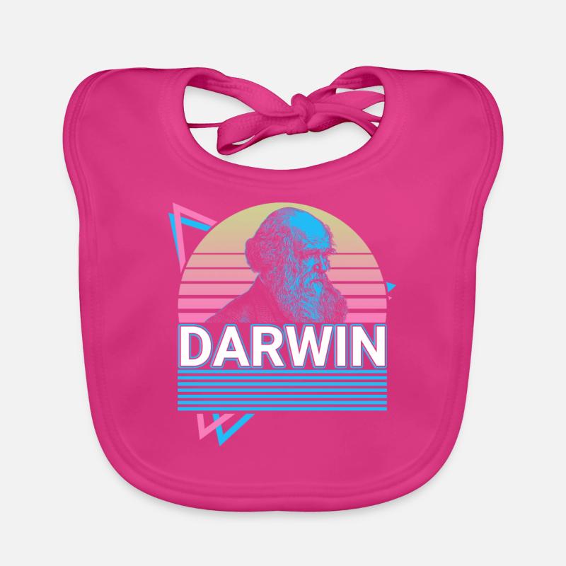 Charles Darwin Evolutionstheorie Retro Geschenk Baby Bio-Lätzchen