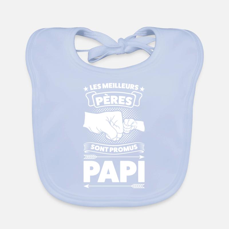 Papi Papi Famille Geschenk Baby Bio-Lätzchen