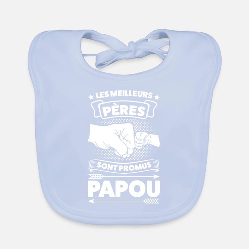 Papi Papi Famille Geschenk Baby Bio-Lätzchen
