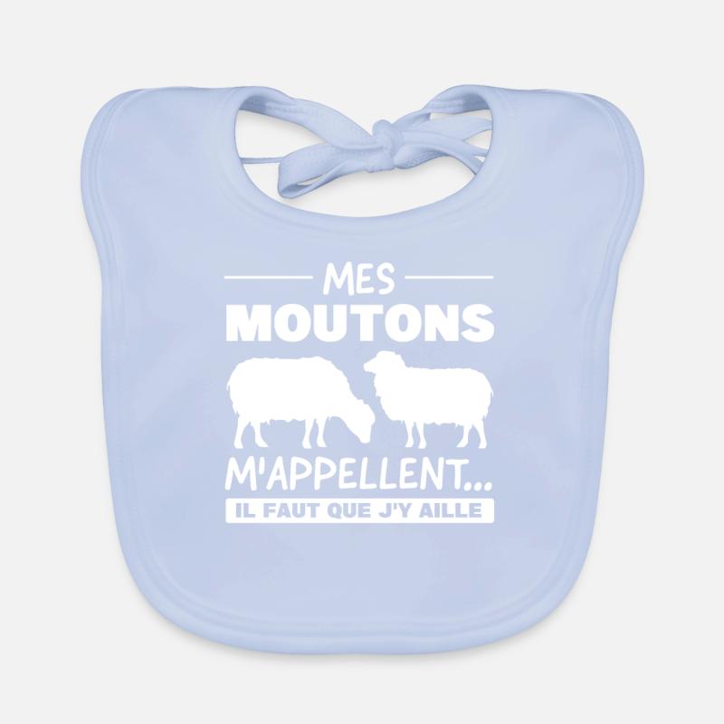 Schaf Schaf Tier Geschenk Baby Bio-Lätzchen
