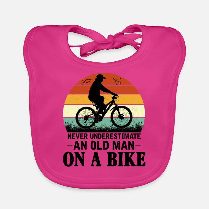 Old man bike Organic Baby Bibs