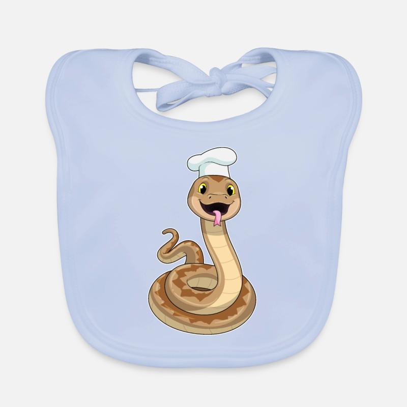 Faites la queue en tant que chef avec un chapeau de chef Bavoir bio Bébé