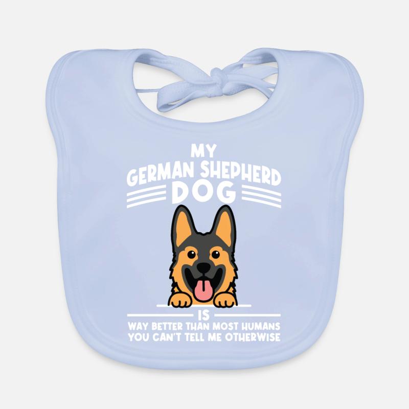Schäferhund Mama Deutscher Schäferhund Geschenk Baby Bio-Lätzchen
