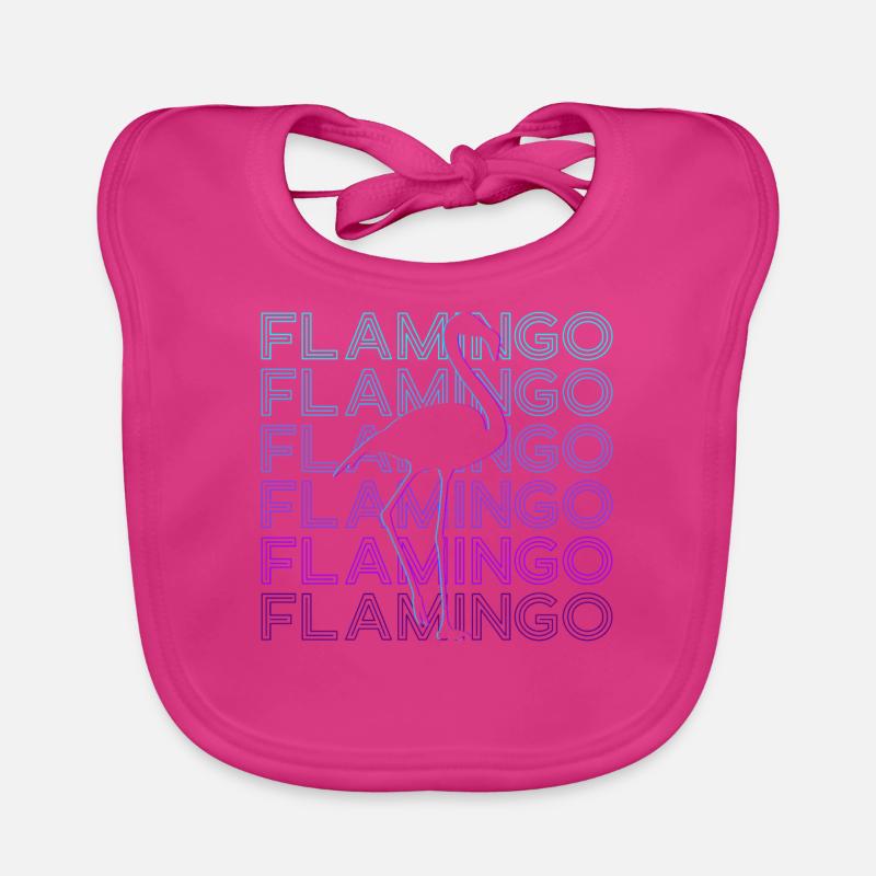 Flamingo Retro Cadeau Bavoir bio Bébé
