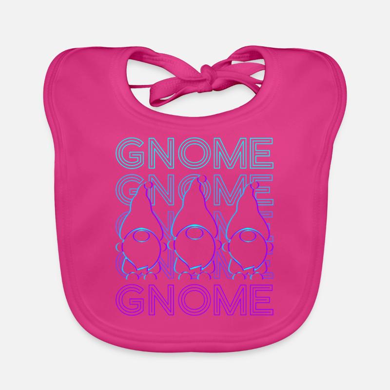 Gnome Elfe Nain Rétro Bavoir bio Bébé