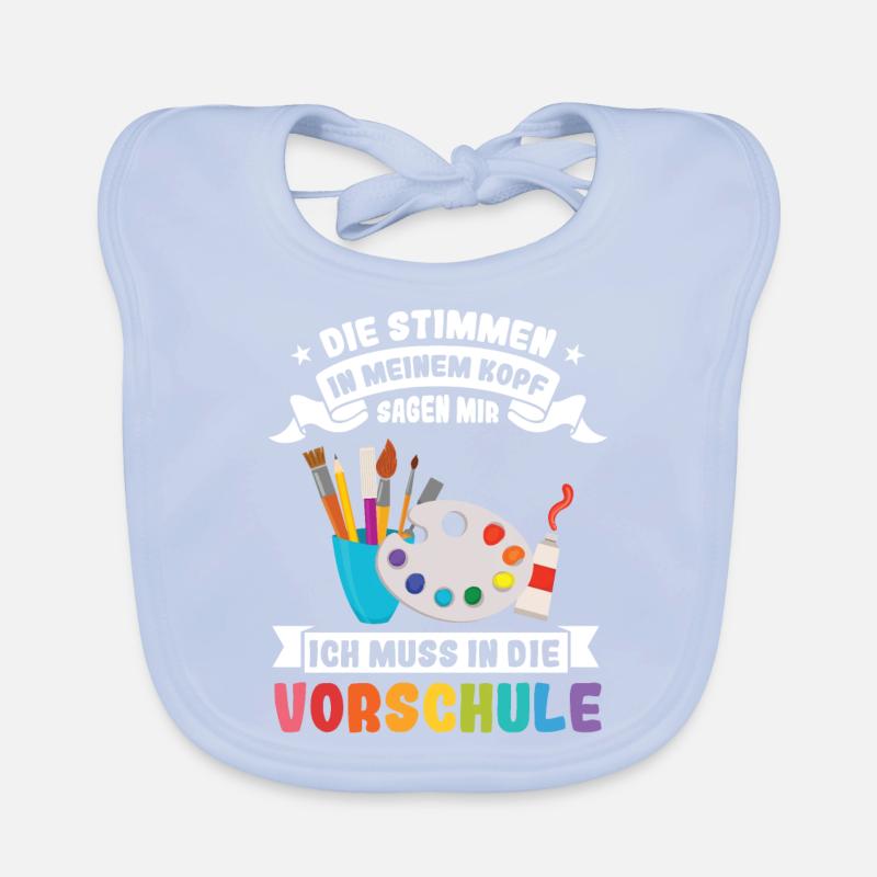 Vorschule Anfang Vorschulkind Geschenk Baby Bio-Lätzchen
