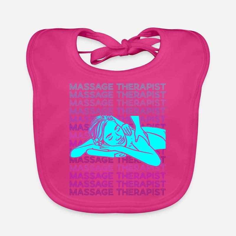 Massagetherapeutin Massagetherapie Masseurin Retro Baby Bio-Lätzchen