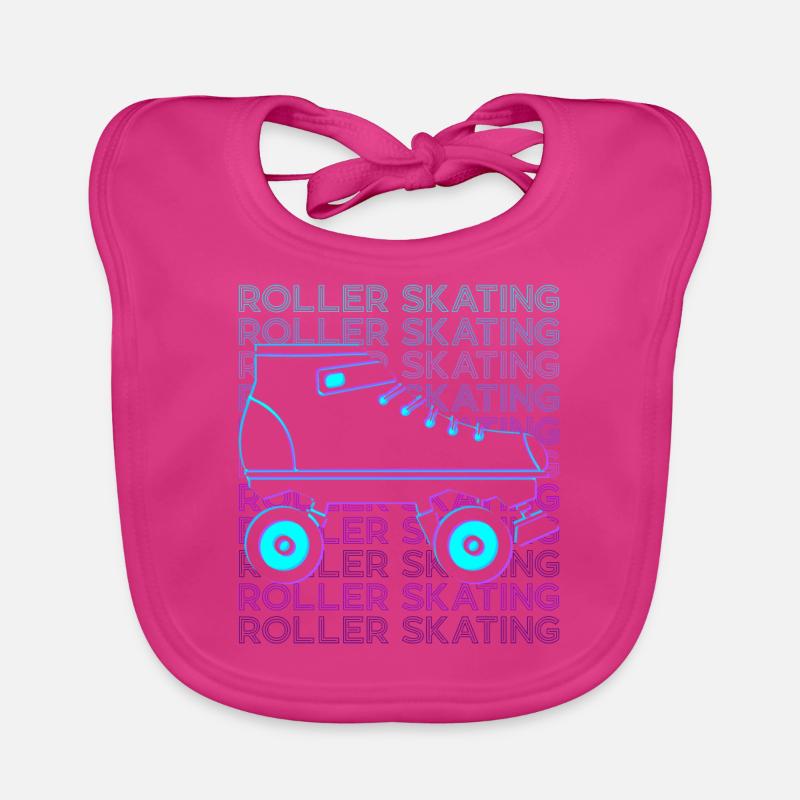 Roller Roller Patins à roulettes Patins à roulettes Rétro Bavoir bio Bébé