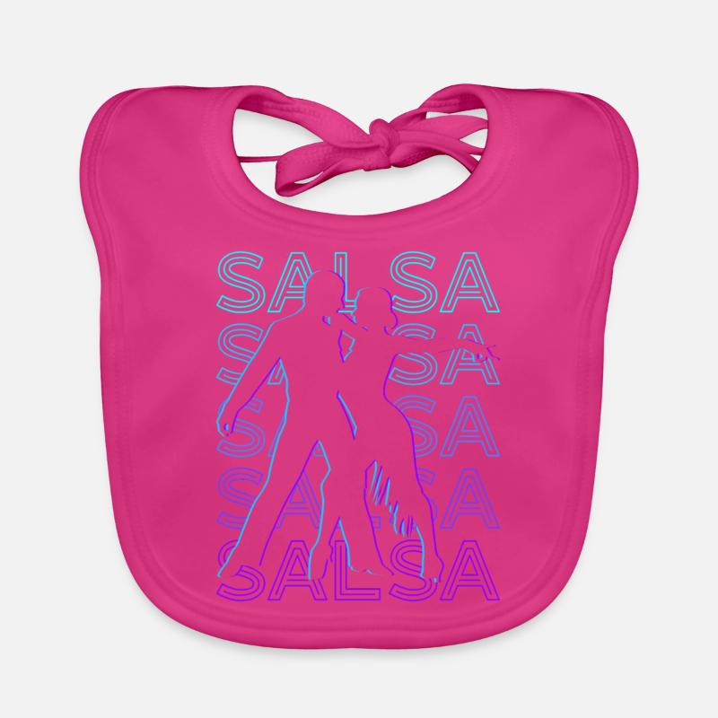 Salsa dancing Salsa dancing Salsa dancer Retro Organic Baby Bibs
