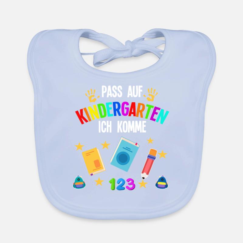 Kindergarten Anfang Kindergartenkind Geschenk Baby Bio-Lätzchen