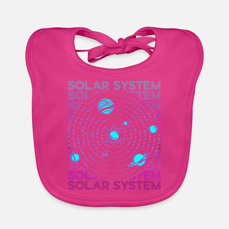 Solar System Retro Organic Baby Bibs