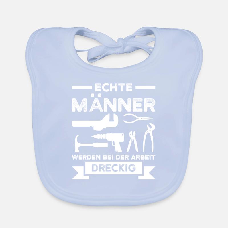 Dachdecker Beruf Dachdecken Geschenk Baby Bio-Lätzchen