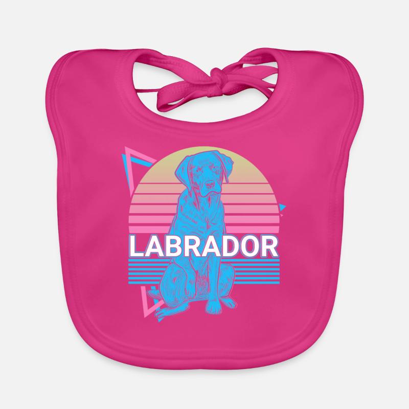 Labrador Rétro Bavoir bio Bébé