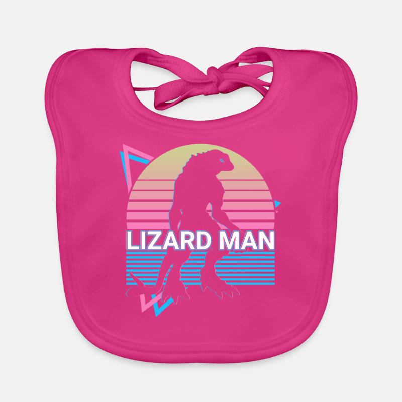 Eidechsenmann Kryptide Kryptozoologie Retro Baby Bio-Lätzchen