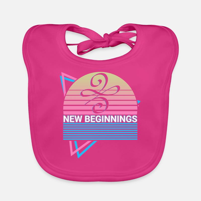 New Beginnings Celtic Symbol Retro Organic Baby Bibs