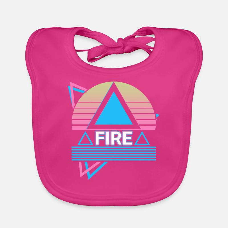 Fire Element Symbol Pagan Pagan Wicca Wic Organic Baby Bibs