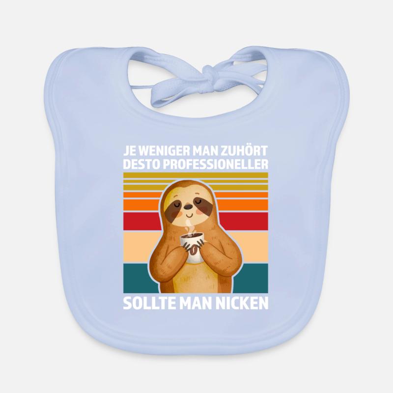 Faultier Sarkasmus Sarkastisch Geschenk Baby Bio-Lätzchen