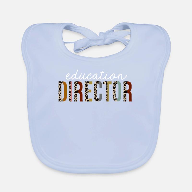 Directeur de l’éducation Leopard Print Funny Gift Bavoir bio Bébé