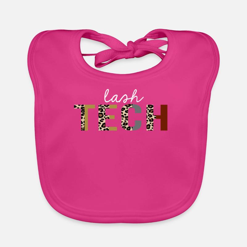 Cadeau drôle d'impression de léopard de Lash tech Bavoir bio Bébé