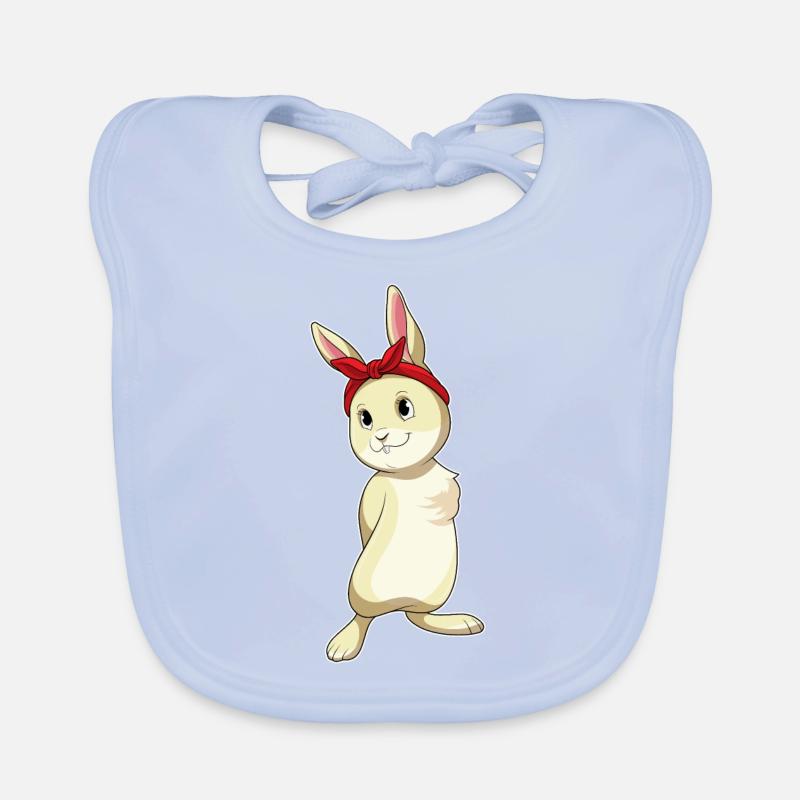Rabbit with loop Organic Baby Bibs