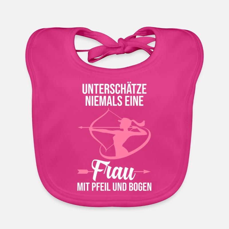 Bogen Sport Bogenschießen Bogen Geschenk Baby Bio-Lätzchen