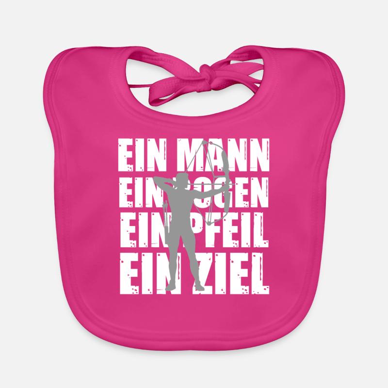 Bogen Sport Bogenschießen Bogen Geschenk Baby Bio-Lätzchen