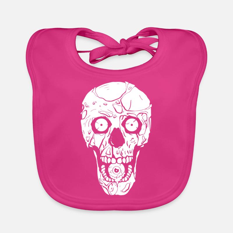 Zombiecore Ästhetik Zombie Gothic Schädel Weirdcor Baby Bio-Lätzchen