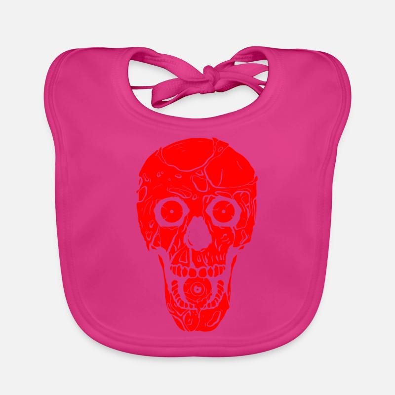 Zombiecore Aesthetics Gothic Skull Zombie Weirdc Organic Baby Bibs