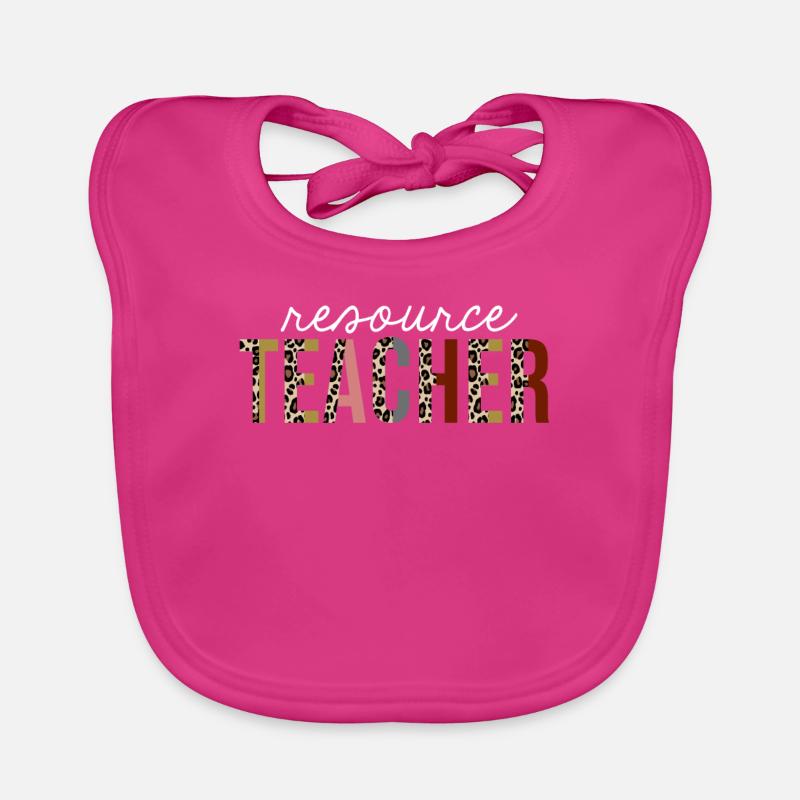 Ressource Enseignant Leopard Print Drôle Cadeau Bavoir bio Bébé